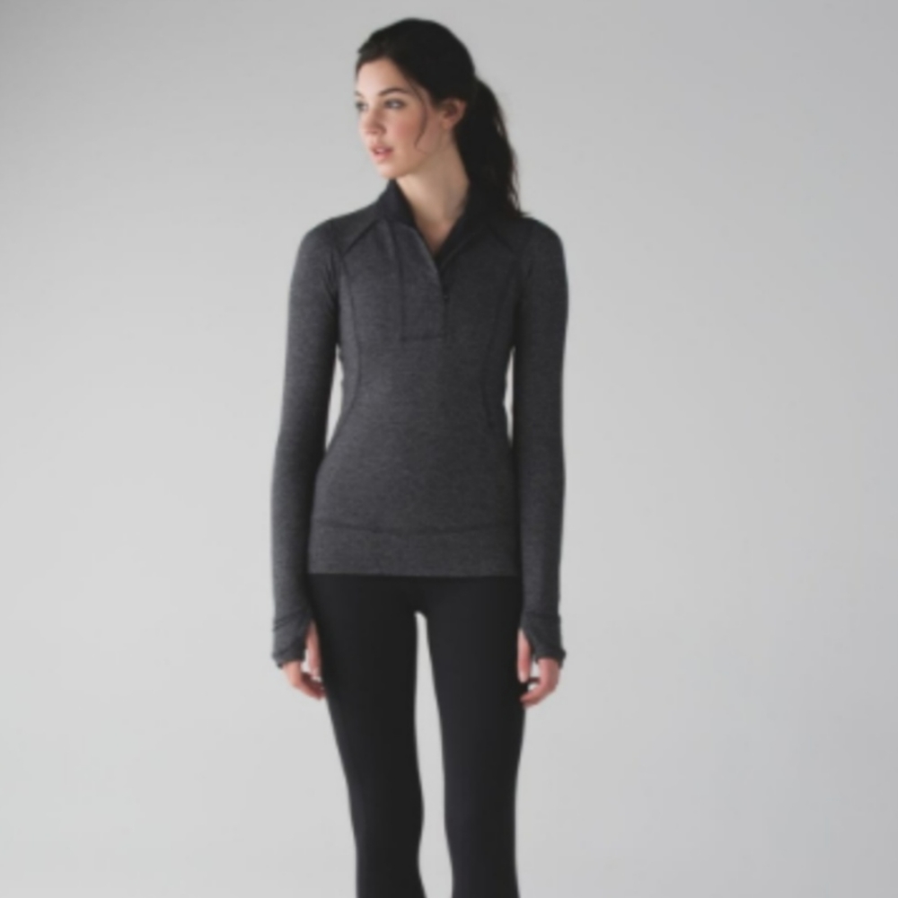 Lululemon Herringbone Rulu Quarterzip